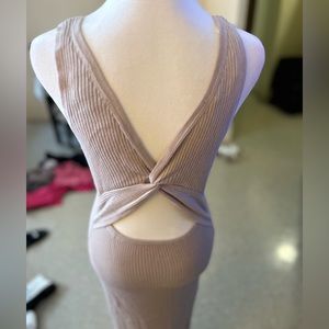 Twist knot maxi dress! Creamy blush/pinkish color